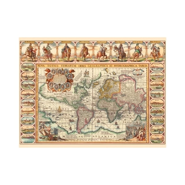Puzzle mappa storica del mondo 2000 pezzi
