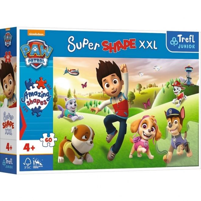 Puzzle Super Shape XXL PAW Patrol con 60 pezzi