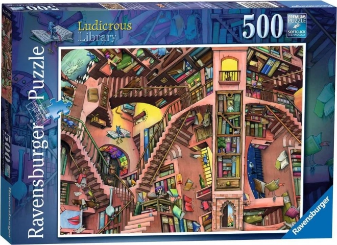 Puzzle Ravensburger biblioteca assurda 500 pezzi