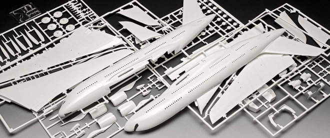 Modello in plastica Airbus A380-800 Lufthansa nuova livrea