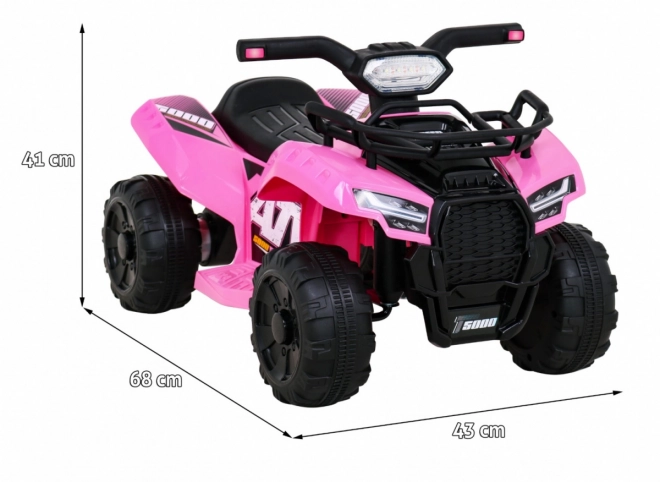 Quad elettrico Storm rosa per bambini