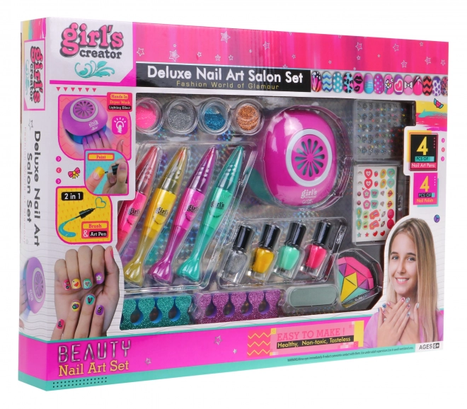 Set da manicure per bambina 6+ Salone di bellezza 20 pezzi