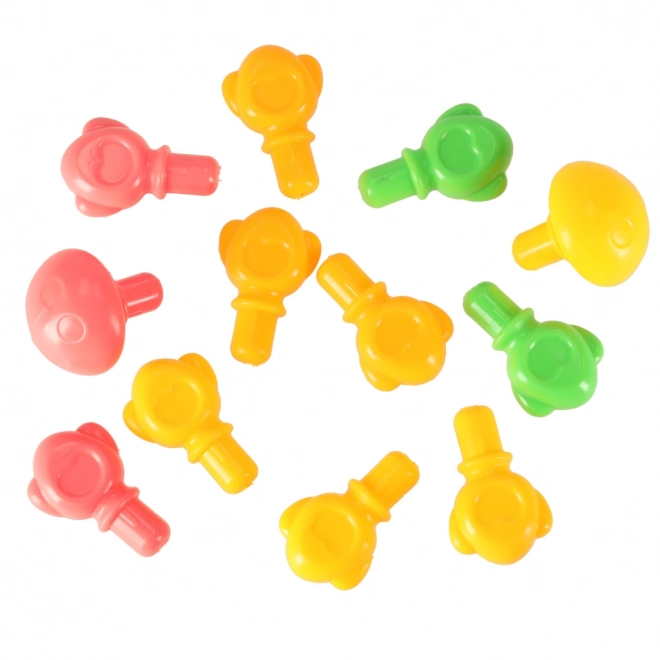 Jeżino educativo montessori con spine colorate