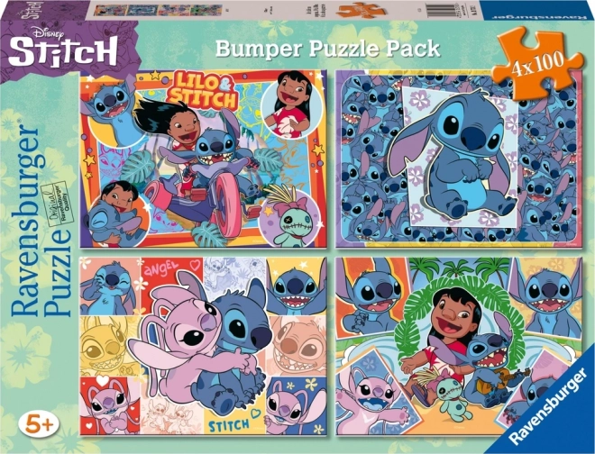 Puzzle Lilo e Stitch 4x100 pezzi