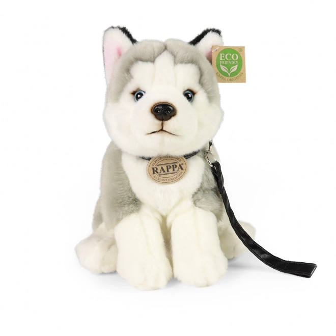 Cane Husky di Peluche con Guinzaglio 28 cm