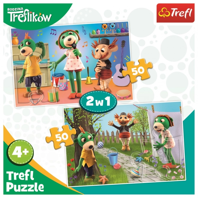 Puzzle Trefl Treflíci 2x50 pezzi