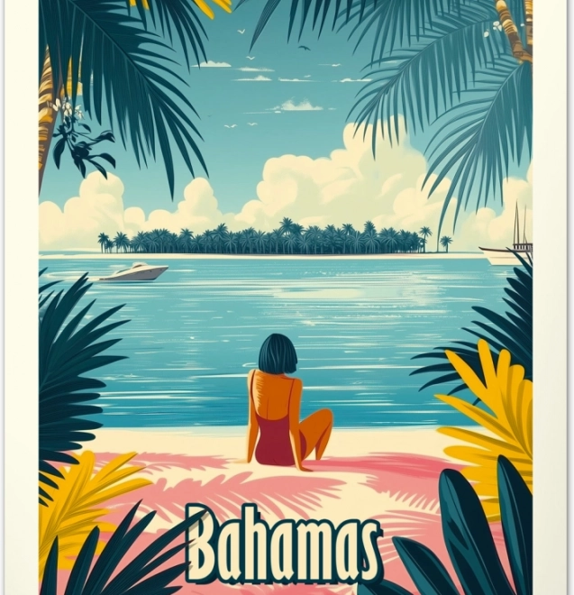 Calendario murale Vintage poster Paradisi tropicali 2026