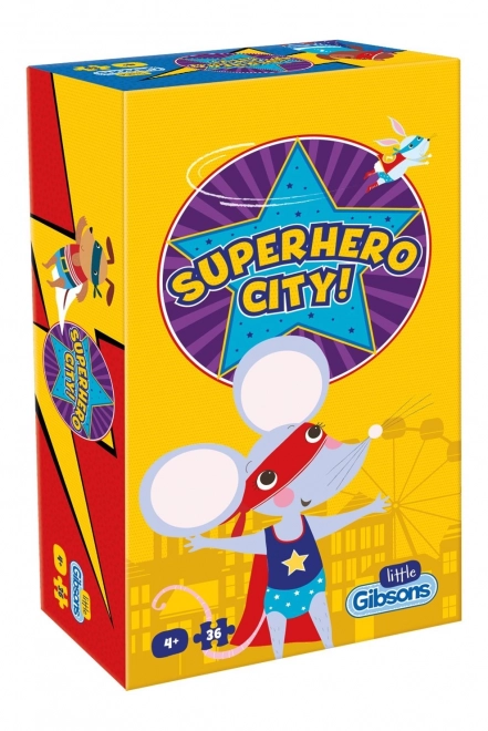 Puzzle per bambini Superhero City 36 pezzi