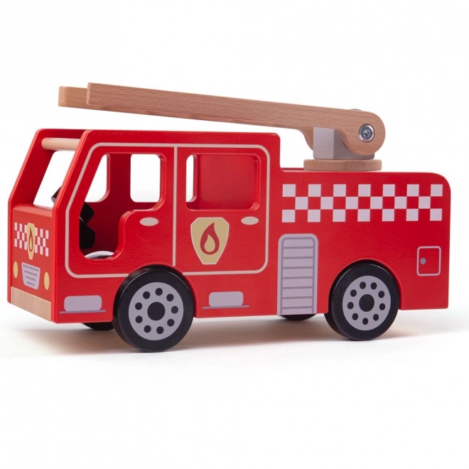 Camion dei pompieri in legno Bigjigs Toys