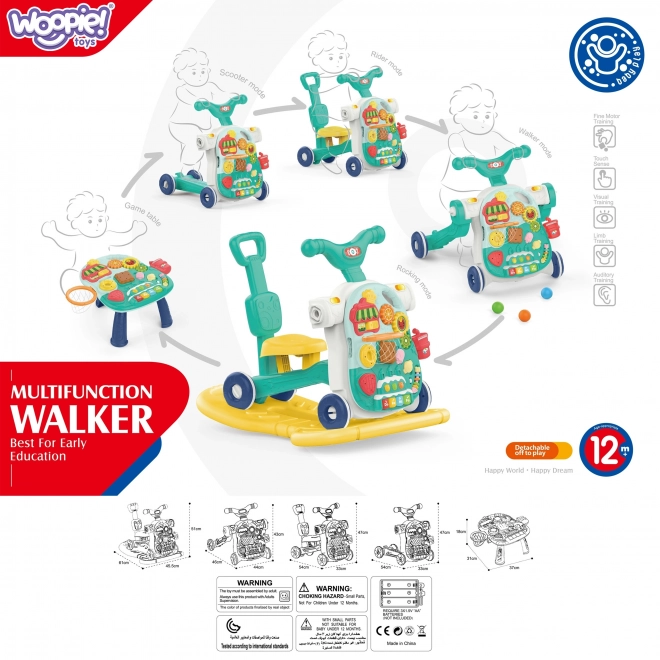 girello multifunzionale 5 in 1 blu