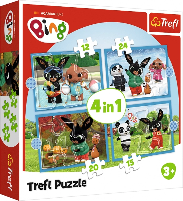 Puzzle stagioni di Bing 4 in 1