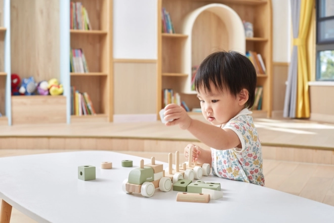 Trenino in legno per bambini