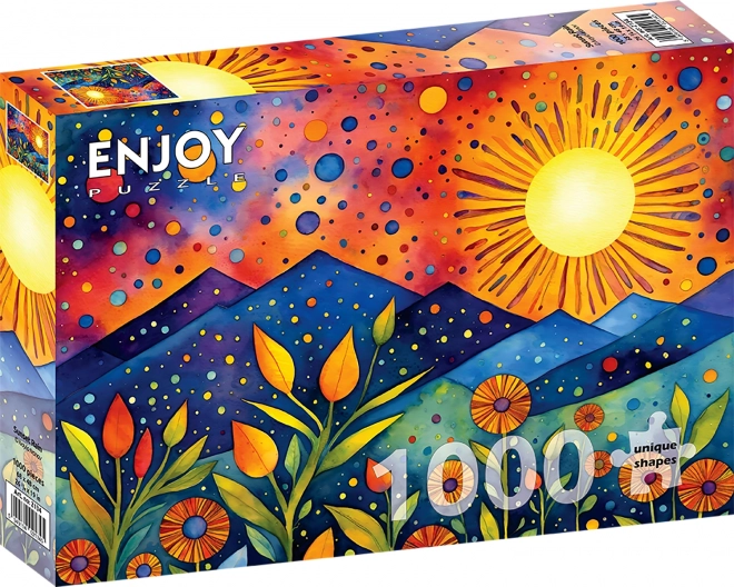 Puzzle Tramonto sotto la Pioggia 1000 Pezzi