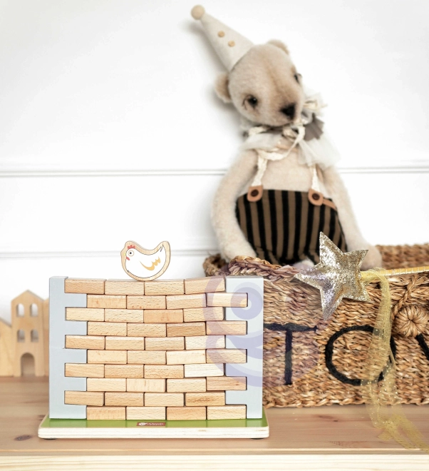 Gioco in legno Muro di mattoni