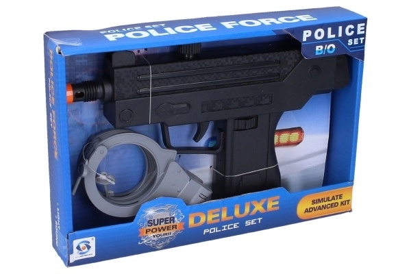Set Polizia con Mitragliatrice e Manette