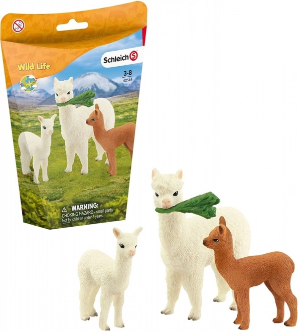 Famiglia di Alpaca Schleich Wild Life