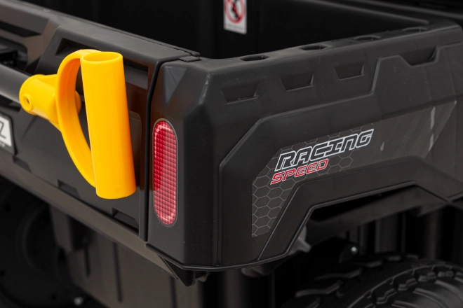 Auto Pick-Up Speed 900 pro bambini nero + trazione 4x4 + pompa mobile + vano bagagli + telecomando + pala + LED audio