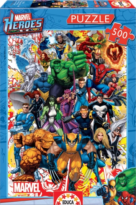 Puzzle Educa Supereroi Marvel 500 Pezzi