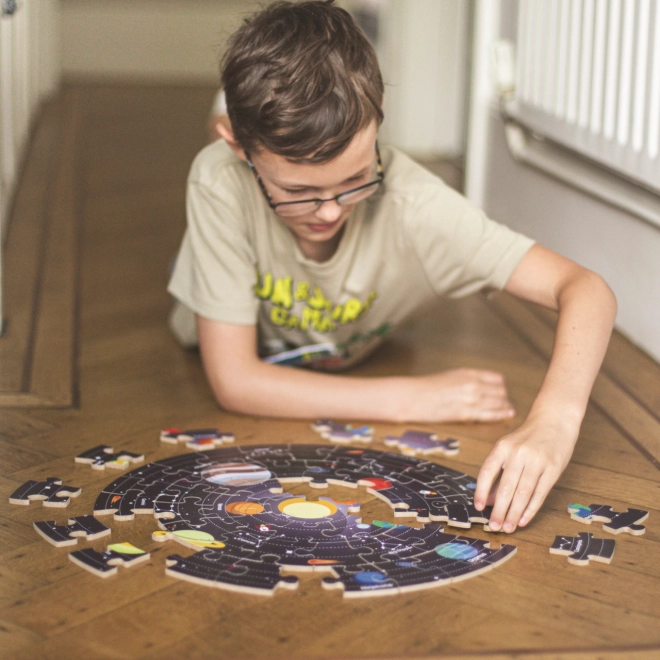 Puzzle circolare sistema solare 50 pezzi