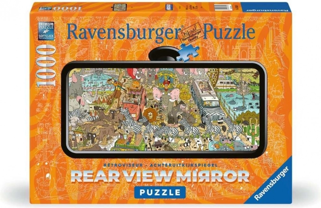 Puzzle Ravensburger Vista dallo Specchietto: Safari 1000 Pezzi