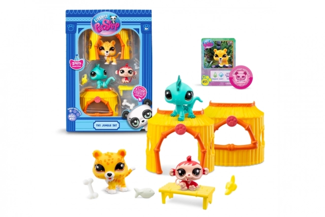 Set di figurine Littlest Pet Shop Jungle