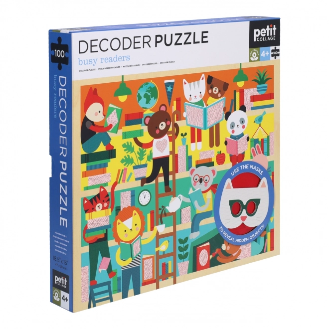 Puzzle con libreria 3D di Petit Collage