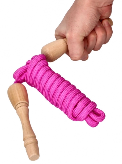 Goki corda per saltare con maniglie in legno 240 cm