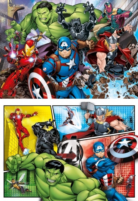 Puzzle 2x60 pezzi Avengers