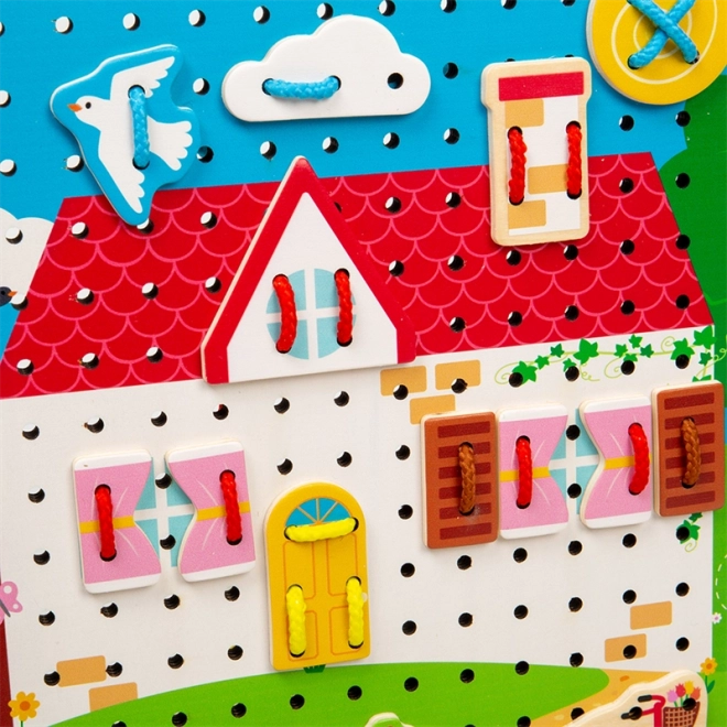 Gioco da Infilare Casa Bigjigs Toys