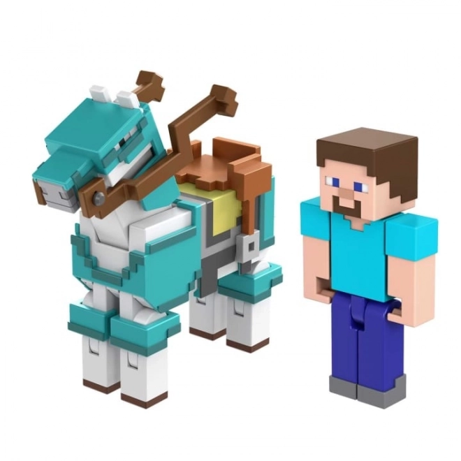 Personaggi Minecraft Steve e cavallo