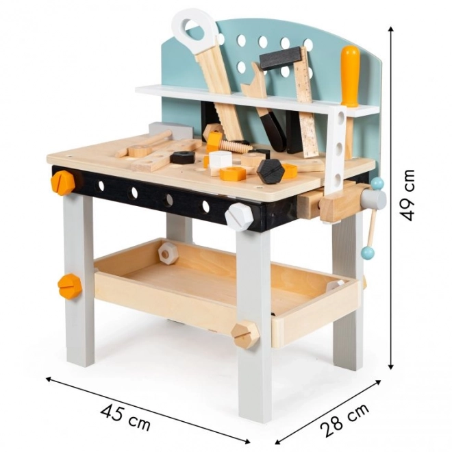 Banco da lavoro giocattolo in legno per bambini ECOTOYS