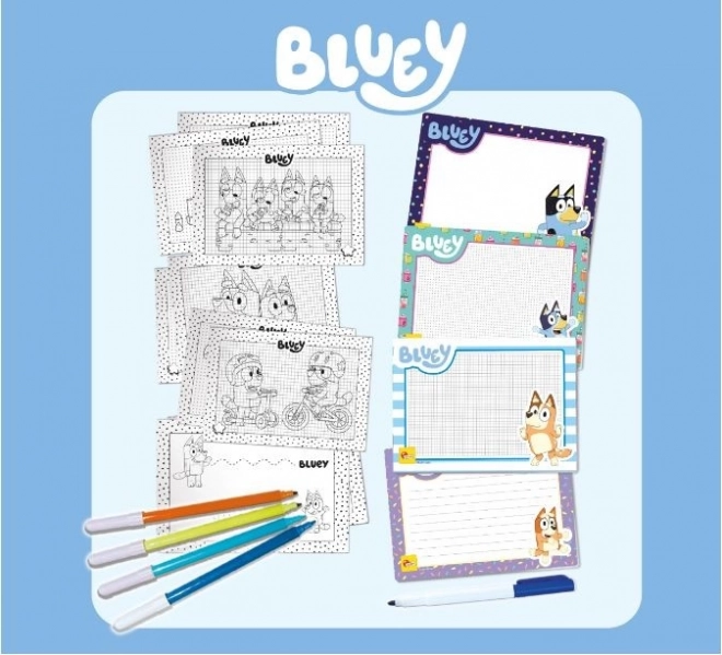 Set scuola di disegno Bluey