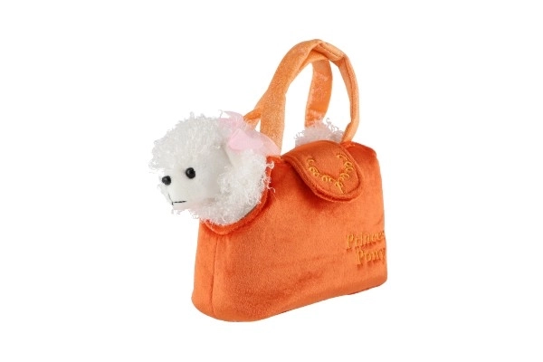 Cane Di Peluche In Borsa Arancione