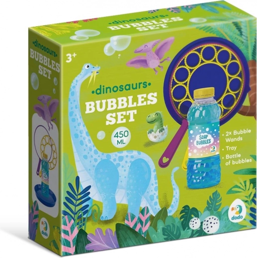 dodo set bolle di sapone dinosauri 450 ml