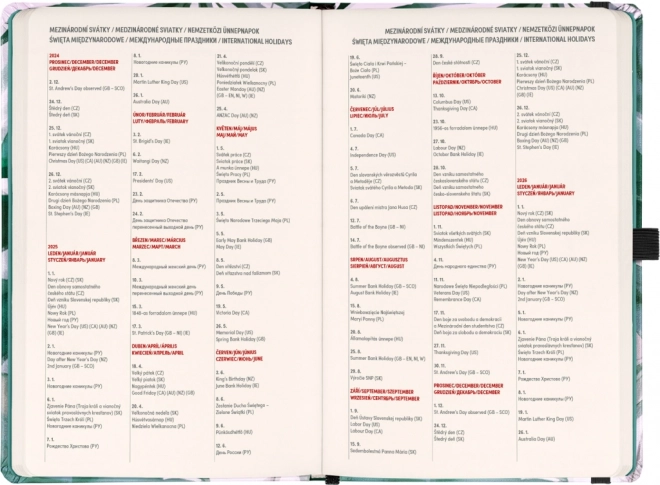 Diario settimanale Monstera 2025