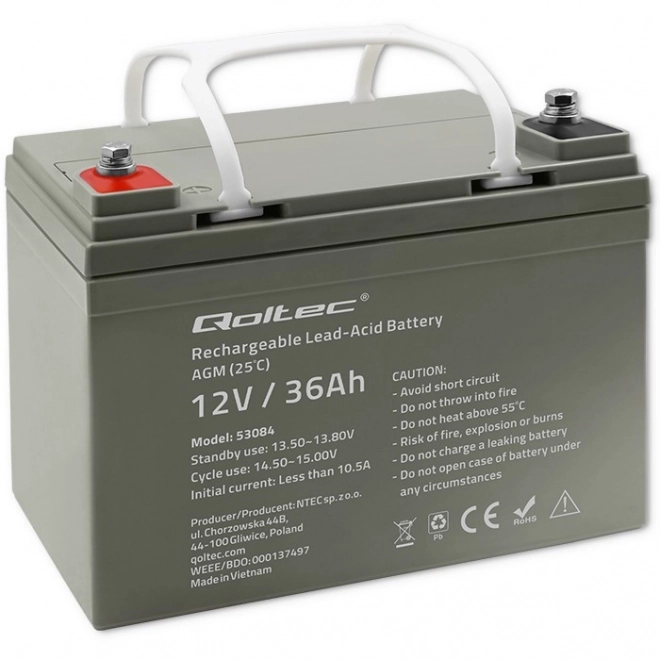 Batteria AGM a lunga durata Qoltec