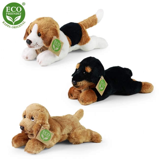 Cane di peluche ecologico 18 cm