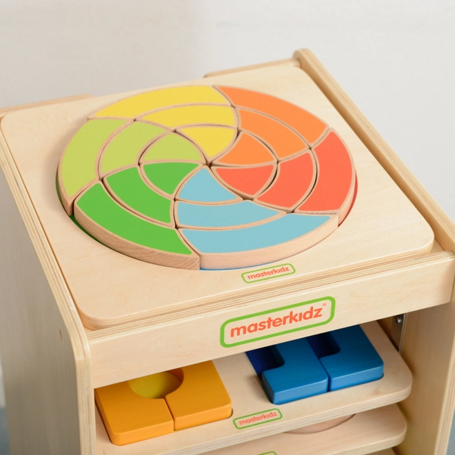 Armadio in legno per tavolette educative Masterkidz