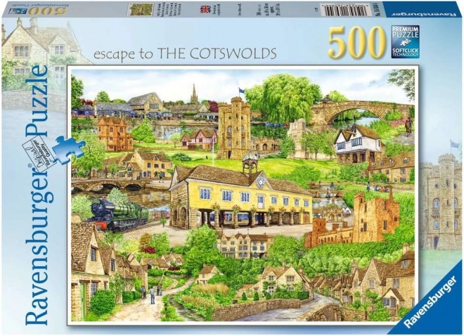 Puzzle Ravensburger Fuga a Cotswolds 500 pezzi