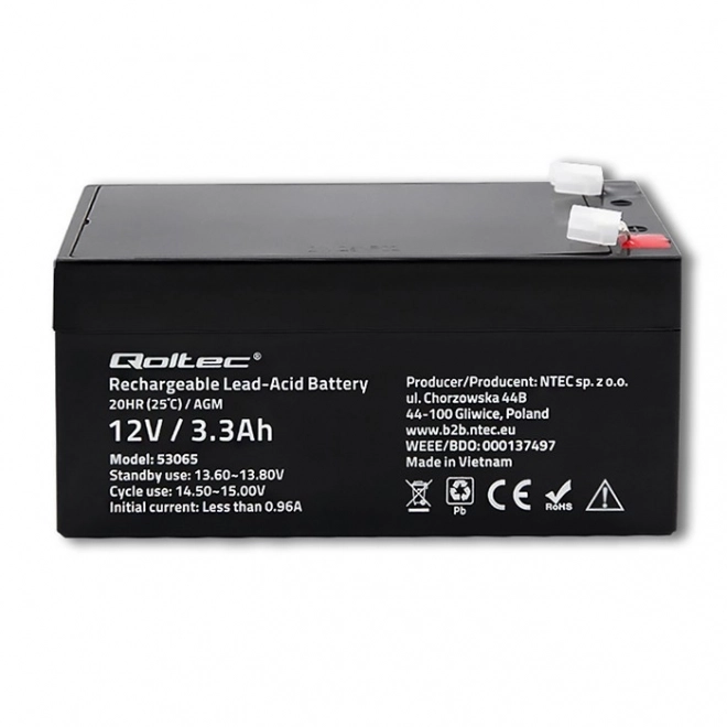 Batteria AGM 12V 3.3Ah