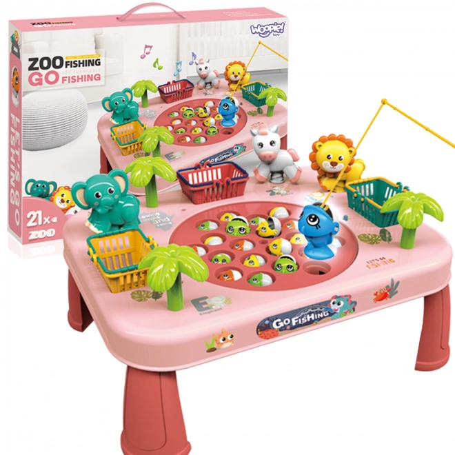 Woopie gioco di abilità pescare i pesci tavolo interattivo rosa