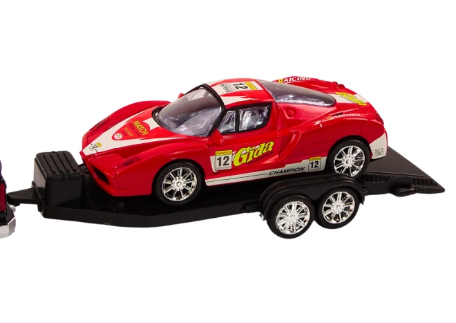 Elegante auto sportiva rossa