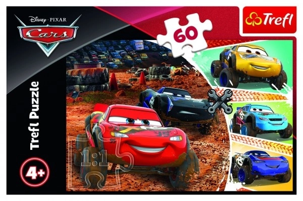 Puzzle 60 pezzi - Cars 3, Saetta McQueen e amici