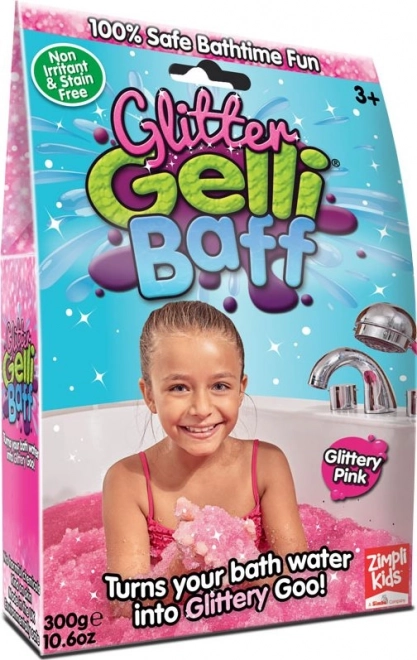 Gel scintillante per il bagno rosa