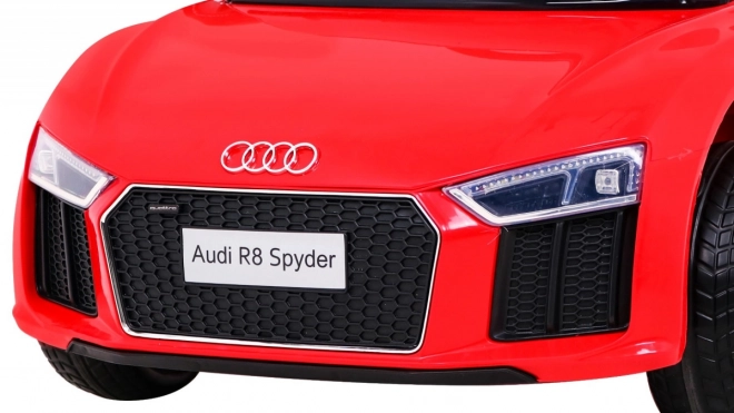 auto a batteria per bambini Audi R8 rossa con telecomando