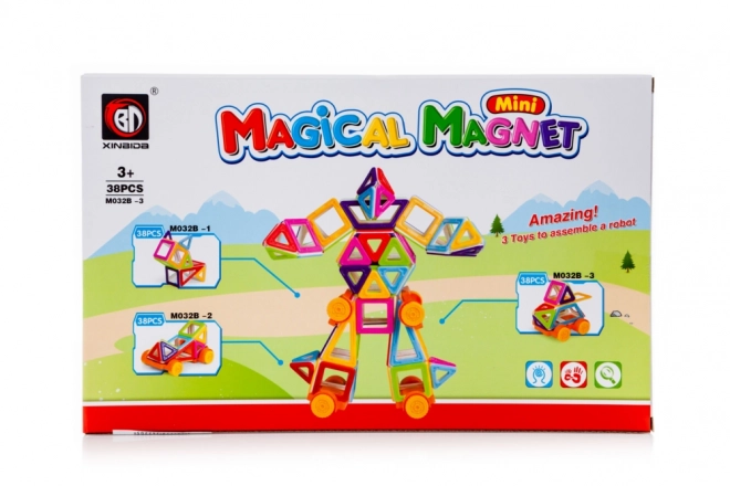 Blocchi magnetici mini Magical Magnet 38 pezzi