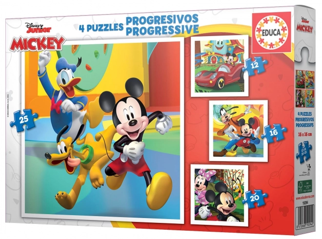 Puzzle EDUCA Mickey e amici - 4in1