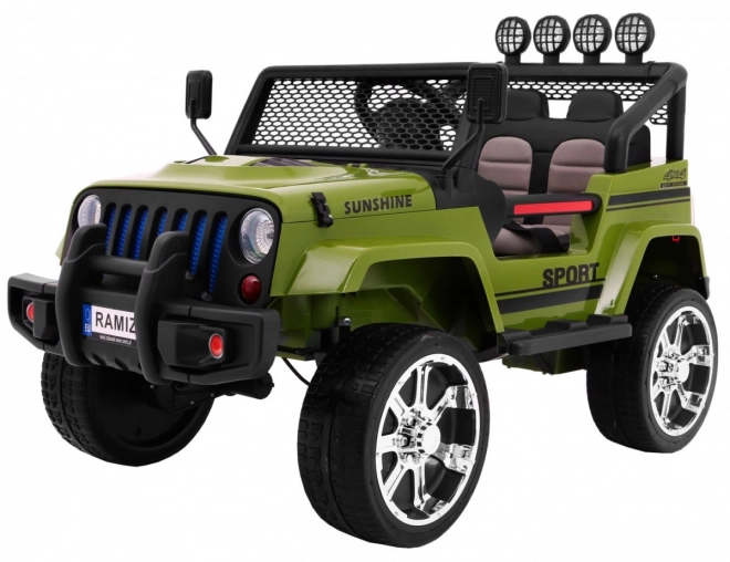 Auto fuoristrada Raptor Drifter Verde + Telecomando + Trazione 4x4 + Spazio di stoccaggio + Partenza lenta + Diodo LED MP3