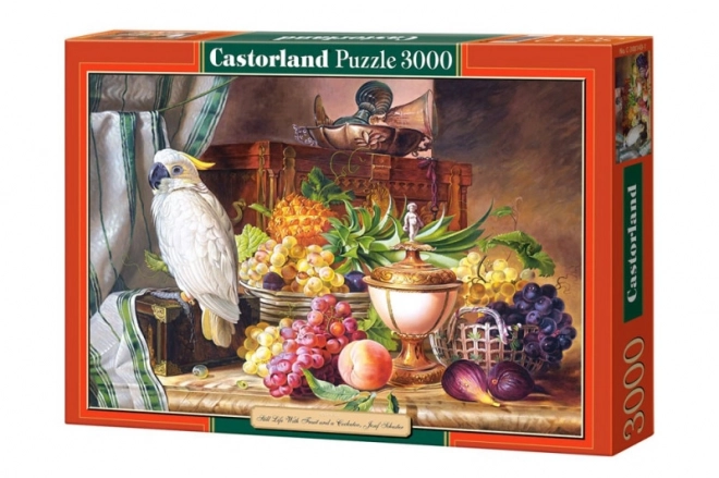 Puzzle 3000 pezzi Natura morta con pappagallo, Josef Schuster