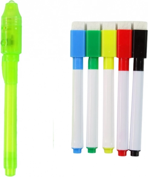Penna luminosa LED e pennarelli cancellabili